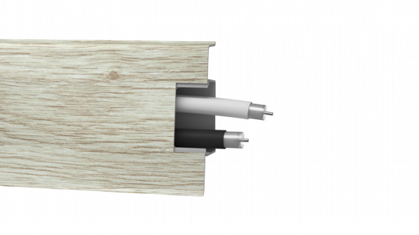 Плинтус ПВХ Arbiton - MACK 60 мм ДУБ ПЛАТИНОВЫЙ 135 60х20х2500